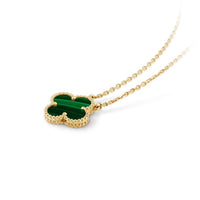 Clover Necklace Black