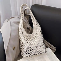Leather Studded Handbag — Bali