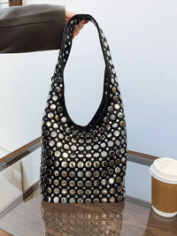 Leather Studded Handbag — Bali