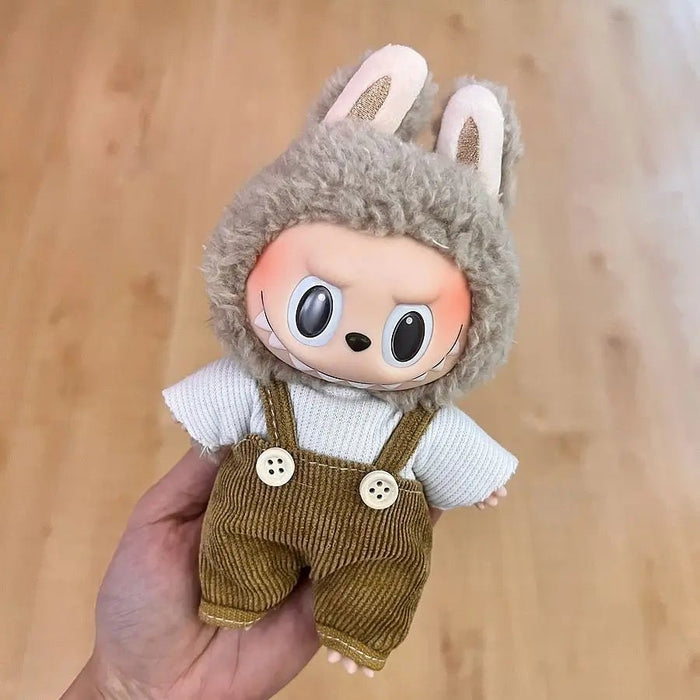 Labubu Overalls Outfit – 17cm (Multiple Styles)