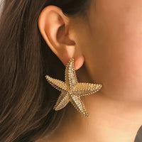 Starfish Earrings Gold