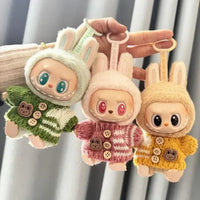Labubu Sweater Cardigan and Hat Set - 17cm