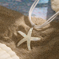 Starfish Necklace White Pendant