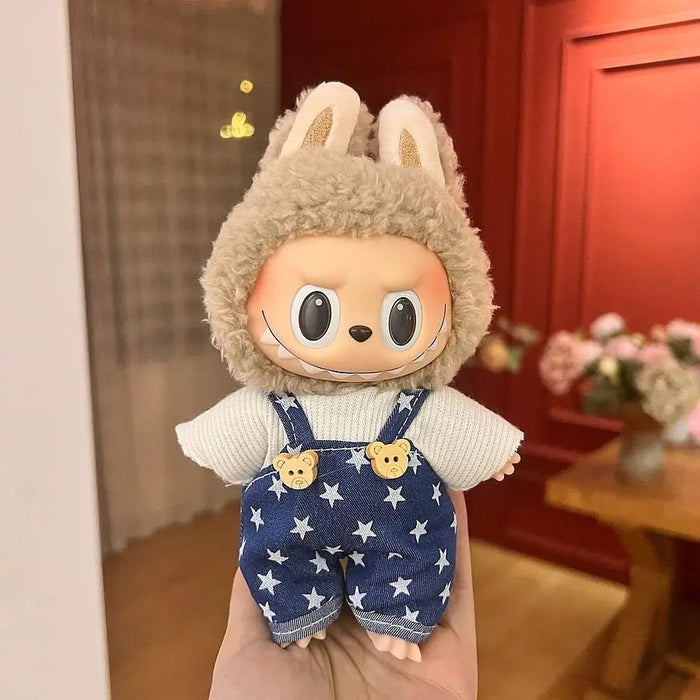 Labubu Overalls Outfit – 17cm (Multiple Styles)