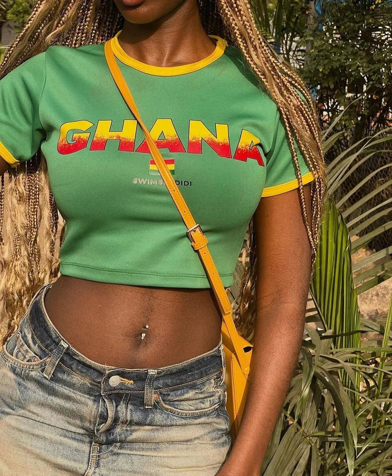 Ghana Girl Crop Top