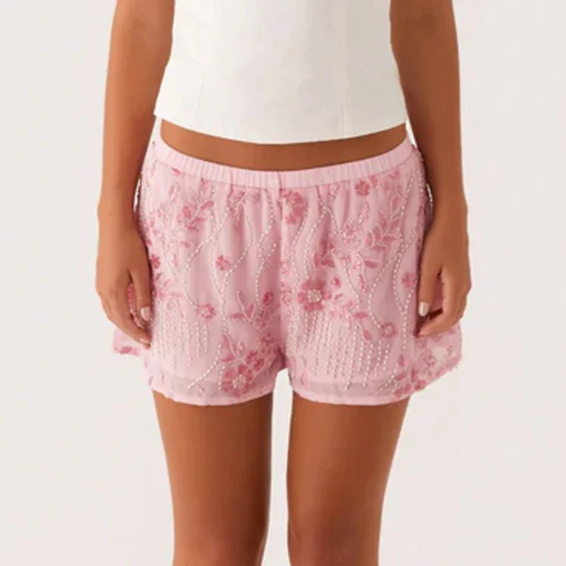 Ibiza Energy Sequin Beaded Shorts
