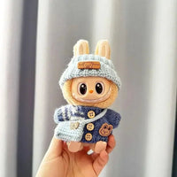 Labubu Sweater Cardigan and Hat Set - 17cm