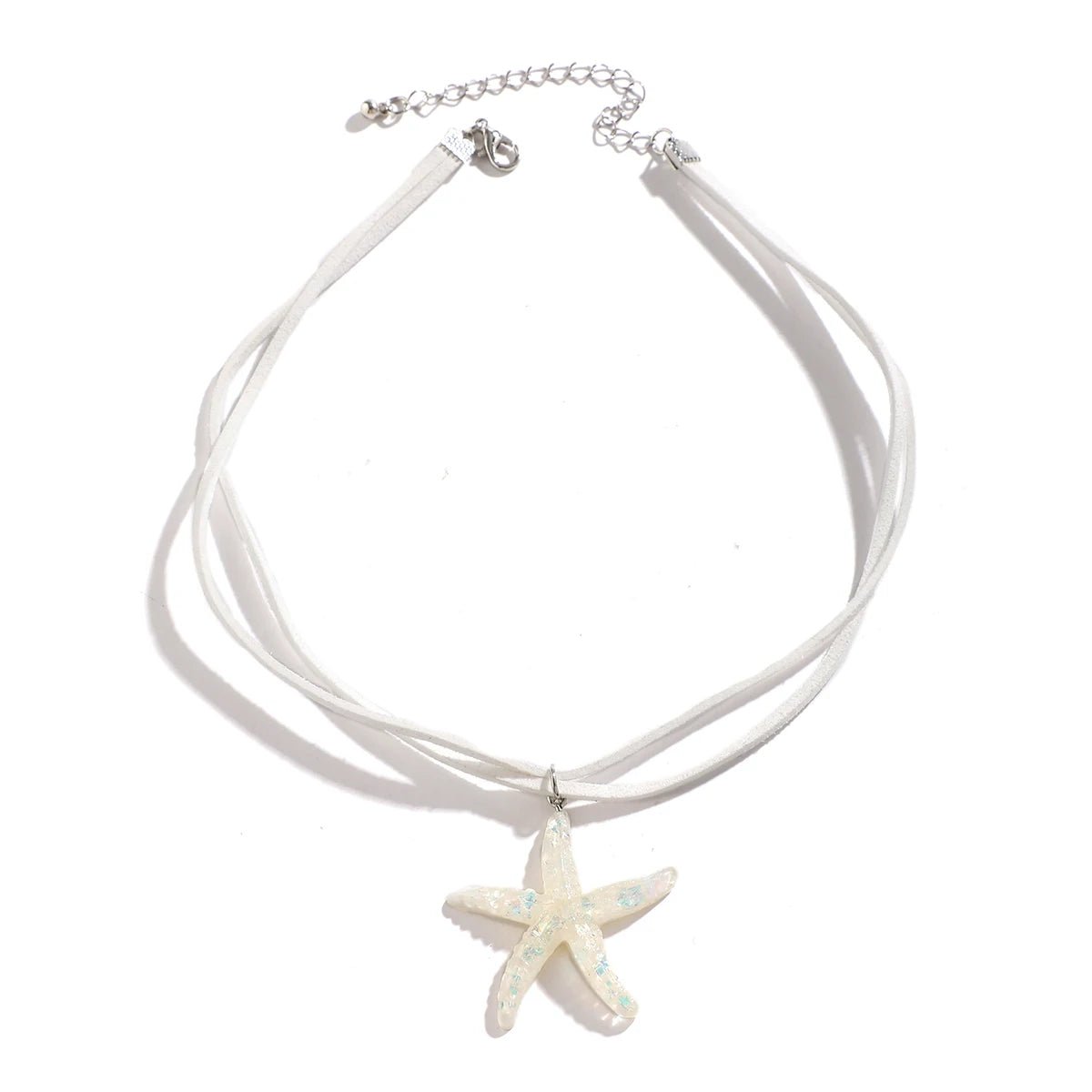 Starfish Necklace White Pendant