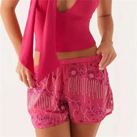 Ibiza Energy Sequin Beaded Shorts