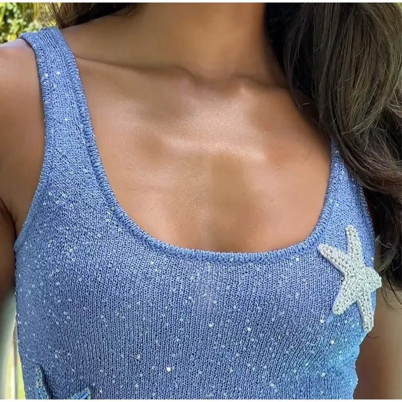 Starfish Sparkle Knit Beach Dress