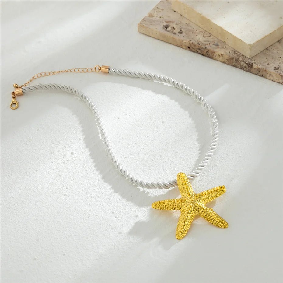 Starfish Necklace Gold