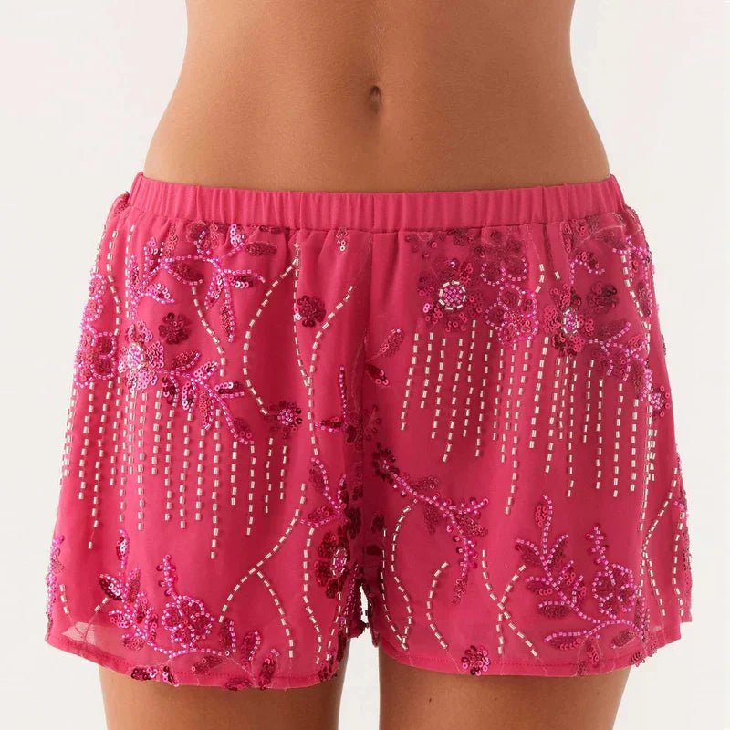 Ibiza Energy Sequin Beaded Shorts