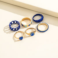 Blue Rings Aesthetic Set 6pcs