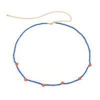Beaded Waist Chain with Flower Detail Boho-inspired