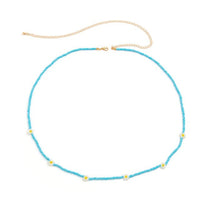 Beaded Waist Chain with Flower Detail Boho-inspired