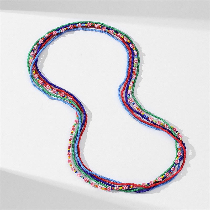 Beads Waist Chain with Flower Detail