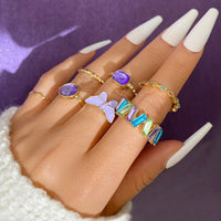 Soft Aesthetic Rings with Butterfly