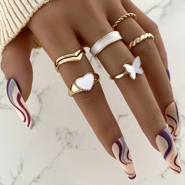 Soft Aesthetic Rings with Butterfly