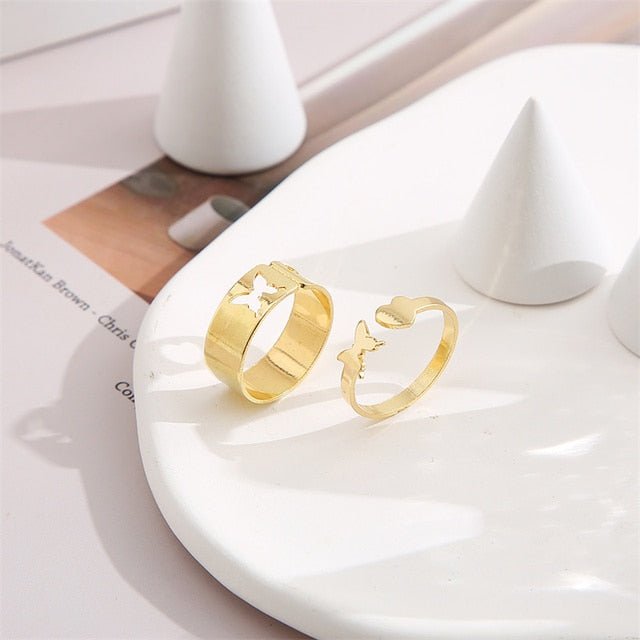 Soft Aesthetic Rings with Butterfly