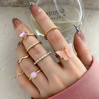 Soft Aesthetic Rings with Butterfly