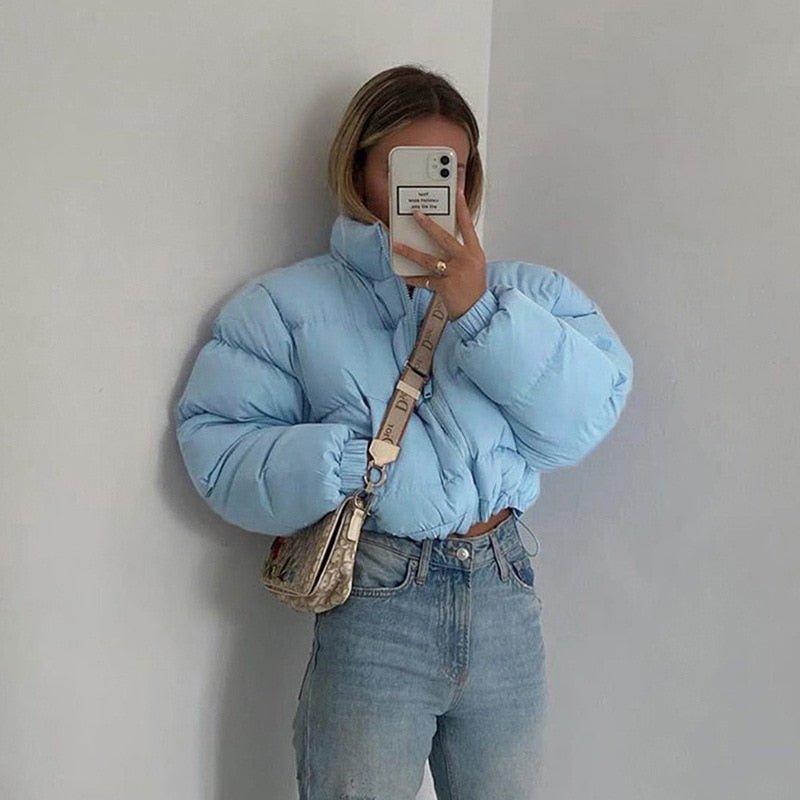 Baby Blue Puffer Jacket
