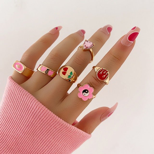 Cute Aesthetic Rings Sets