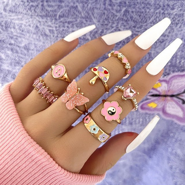 Cute Aesthetic Rings Sets