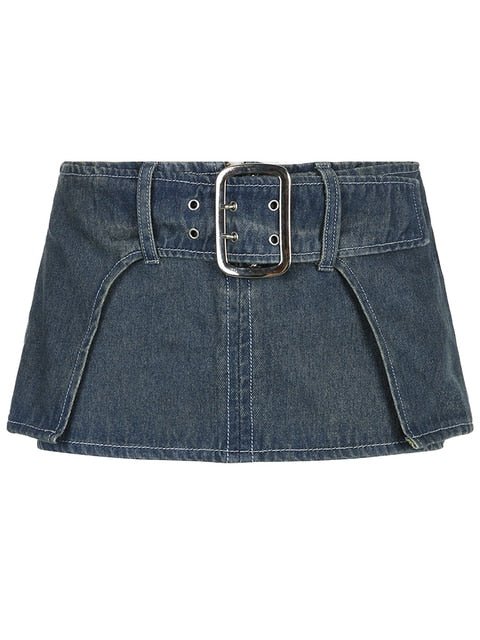 Extra Mini Jean Skirt