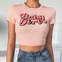 Baby Girl Crop Top Baby Tee Y2k