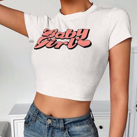 Baby Girl Crop Top Baby Tee Y2k – Vanity Island Magazine